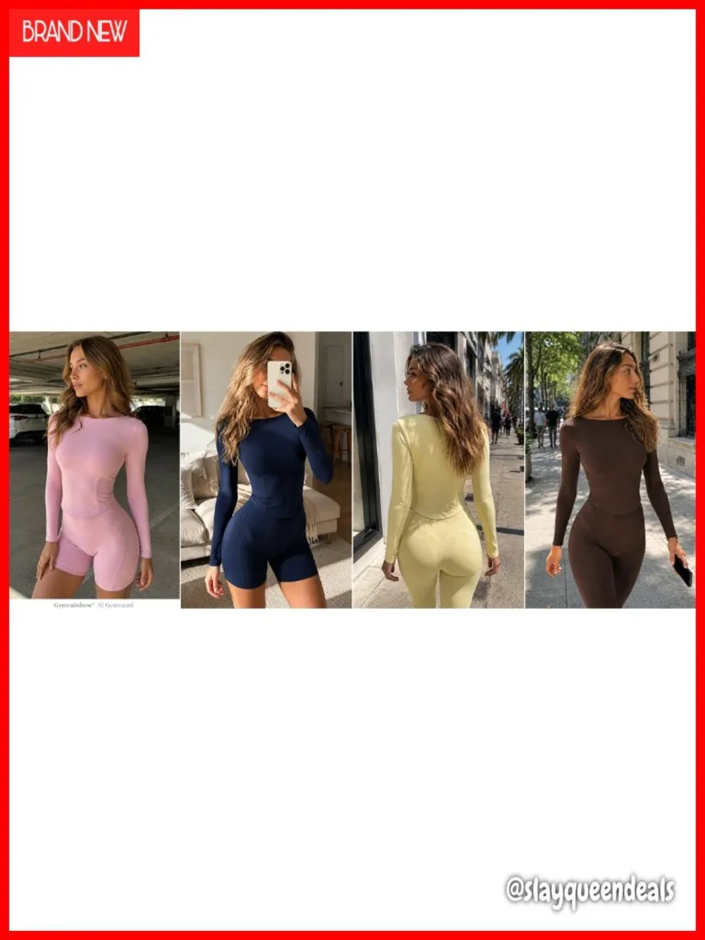 Women Slim Fit Long Sleeve Boat Neck Crop Top Tee Workout Gym Shirt